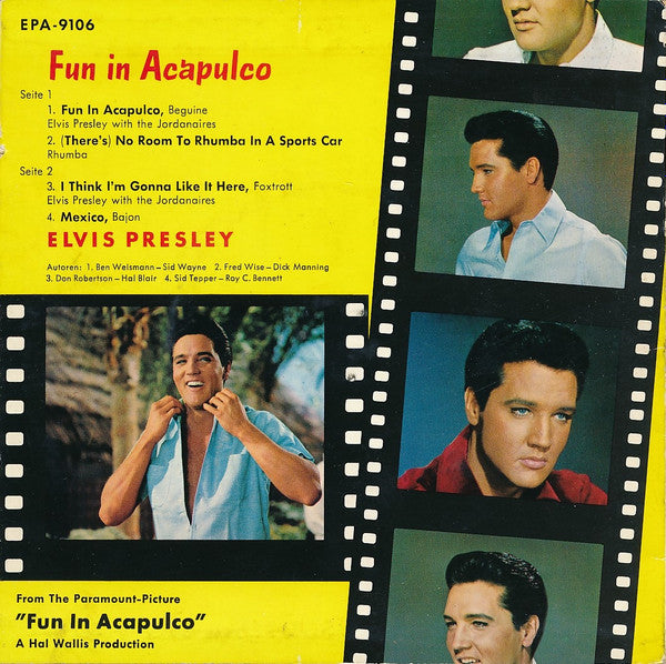 Elvis Presley : Fun In Acapulco (7", EP)