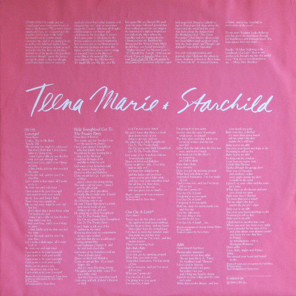 Teena Marie : Starchild (LP, Album)