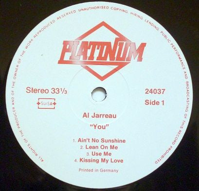 Al Jarreau : You (LP, Album)