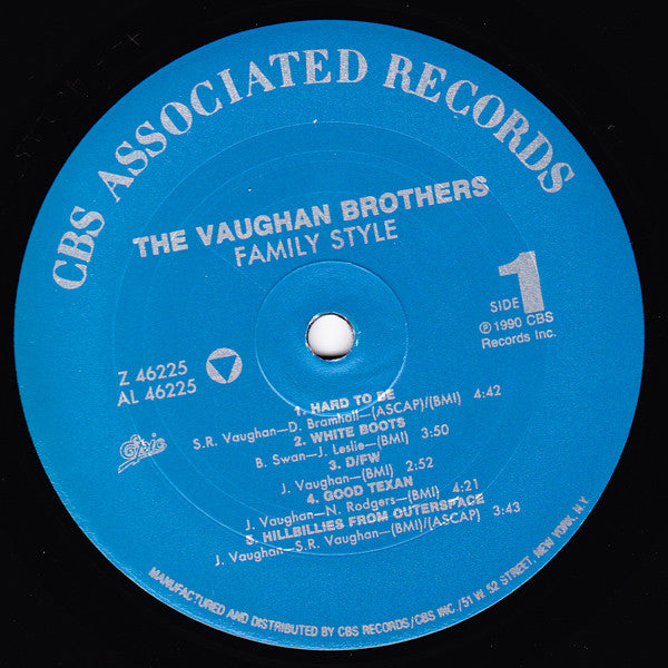 The Vaughan Brothers : Family Style (LP, Album, RE)