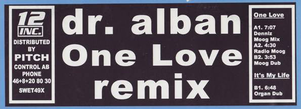 Dr. Alban : One Love (Remix) (12")