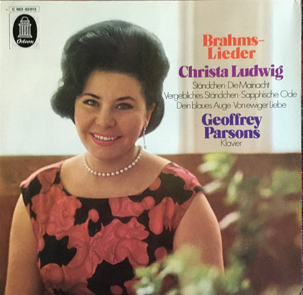Johannes Brahms - Christa Ludwig, Geoffrey Parsons (2) : Lieder (LP)