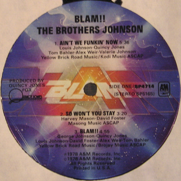 Brothers Johnson : Blam!! (LP, Album, Mon)
