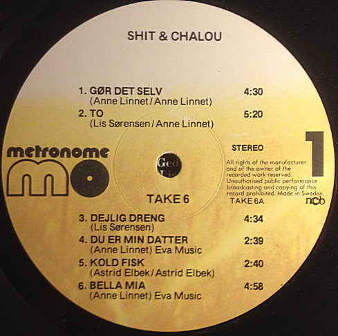 Shit & Chanel : Shit & Chalou (LP, Comp)