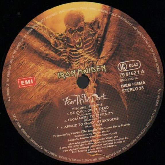 Iron Maiden : Fear Of The Dark (2xLP, Album, Gat)