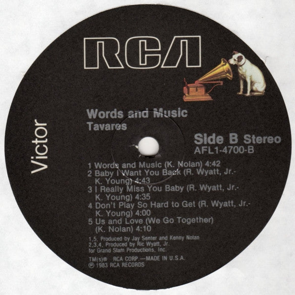 Tavares : Words And Music (LP, Album)