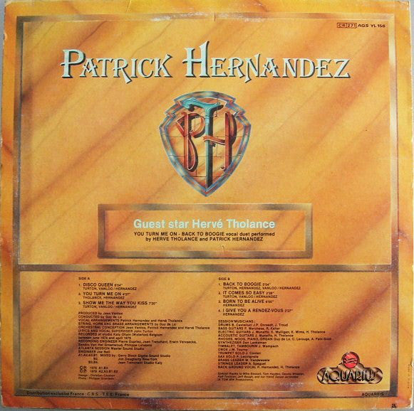 Patrick Hernandez : Born To Be Alive (LP, Album)