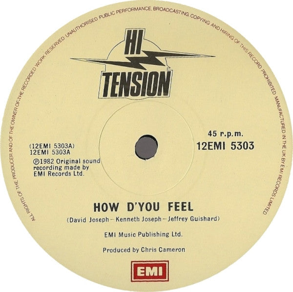 Hi-Tension : How D'you Feel (12")