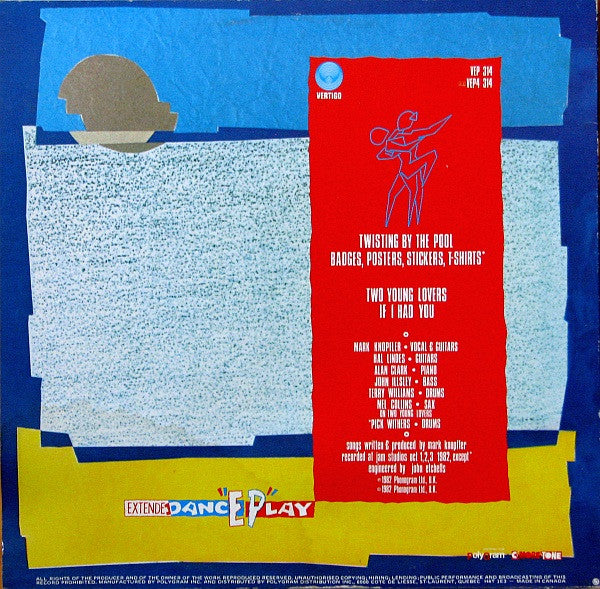 Dire Straits : Twisting By The Pool (12", EP, RE, Ora)