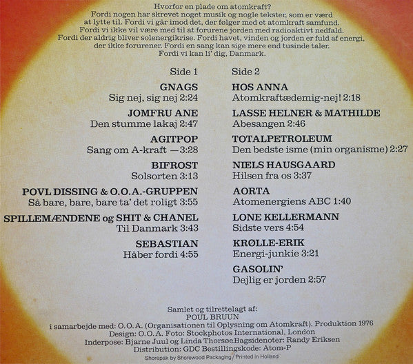 Various : Atomkraft? Nej Tak (LP, Comp)