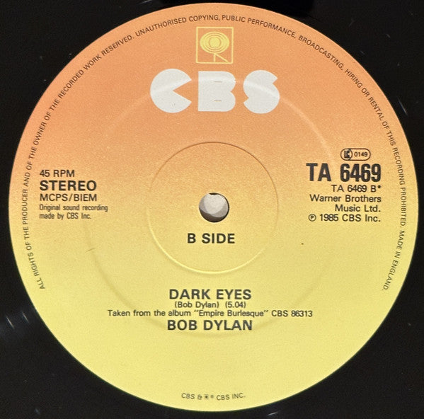 Bob Dylan : When The Night Comes Falling From The Sky (Full Length Version) (12")