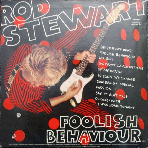 Rod Stewart : Foolish Behaviour (LP, Album, Sup)