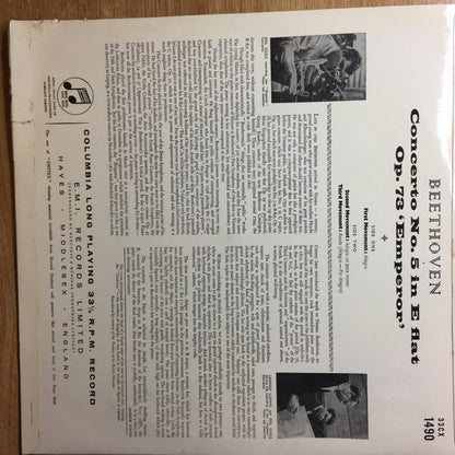 Ludwig van Beethoven - Emil Gilels, Philharmonia Orchestra, Leopold Ludwig : "Emperor" Concerto (LP, Mono)