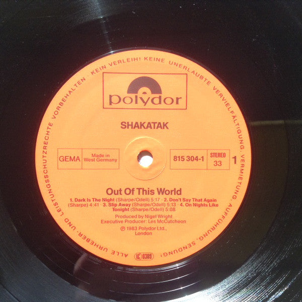 Shakatak : Out Of This World (LP, Album)