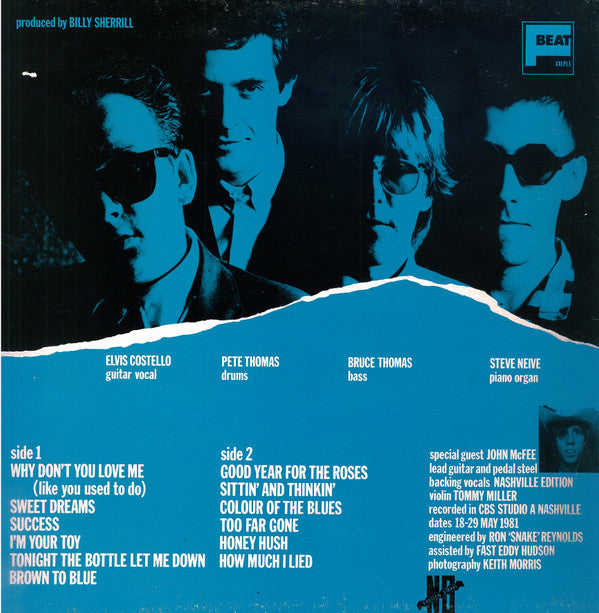 Elvis Costello & The Attractions : Almost Blue (LP, Album)