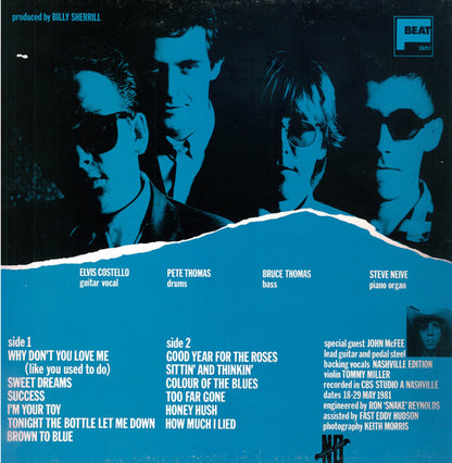 Elvis Costello & The Attractions : Almost Blue (LP, Album)