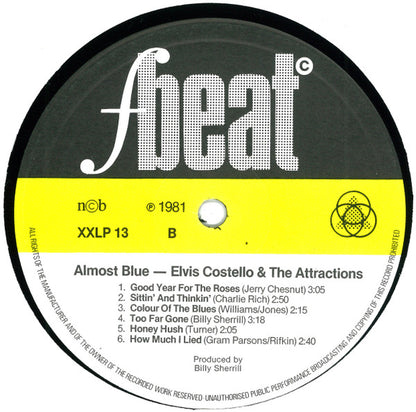 Elvis Costello & The Attractions : Almost Blue (LP, Album)