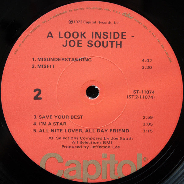 Joe South : A Look Inside (LP, Album, Los)