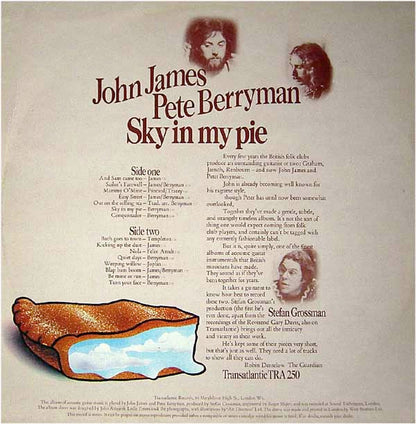 John James (2) & Pete Berryman : Sky In My Pie (LP, Album)