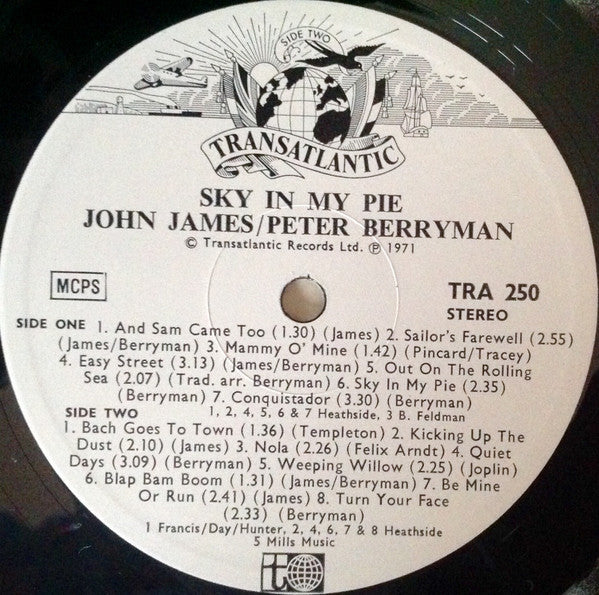 John James (2) & Pete Berryman : Sky In My Pie (LP, Album)