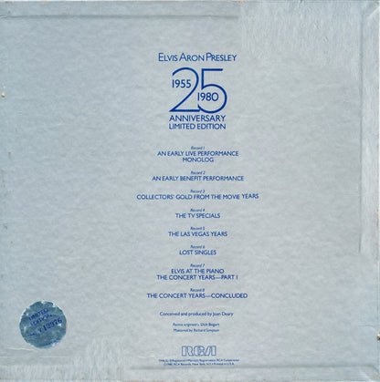Elvis Presley : Elvis Aron Presley (1955-1980 - 25 Anniversary) (8xLP, Mono + Box, Ltd, Num)