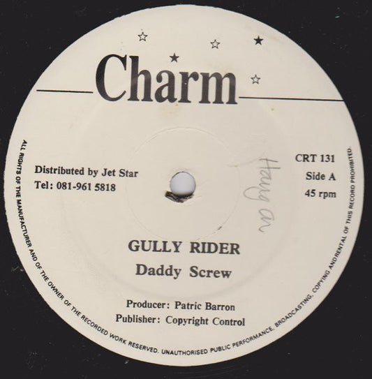 Daddy Screw : Gully Rider / Rough Rider (12")