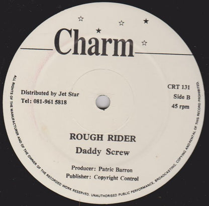 Daddy Screw : Gully Rider / Rough Rider (12")