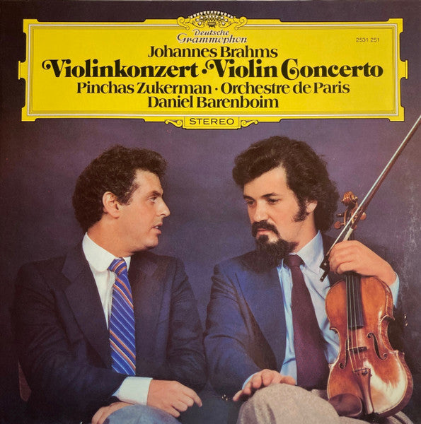 Johannes Brahms - Pinchas Zukerman · Orchestre De Paris · Daniel Barenboim : Violinkonzert · Violin Concerto (LP)