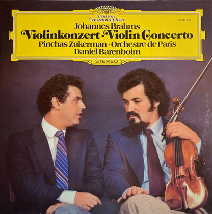 Johannes Brahms - Pinchas Zukerman · Orchestre De Paris · Daniel Barenboim : Violinkonzert · Violin Concerto (LP)
