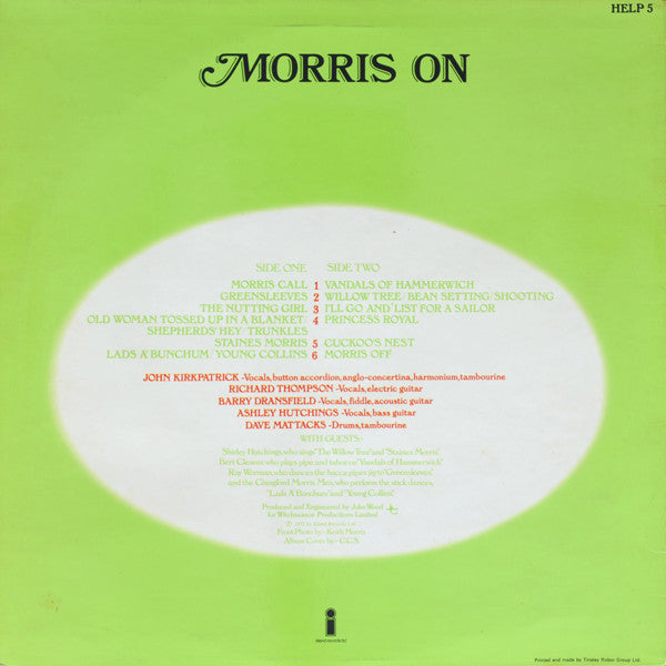 Ashley Hutchings • Richard Thompson • Dave Mattacks • John Kirkpatrick • Barry Dransfield : Morris On (LP, Album)