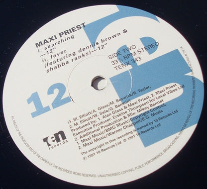 Maxi Priest : The Maxi Priest E.P. (12", EP)