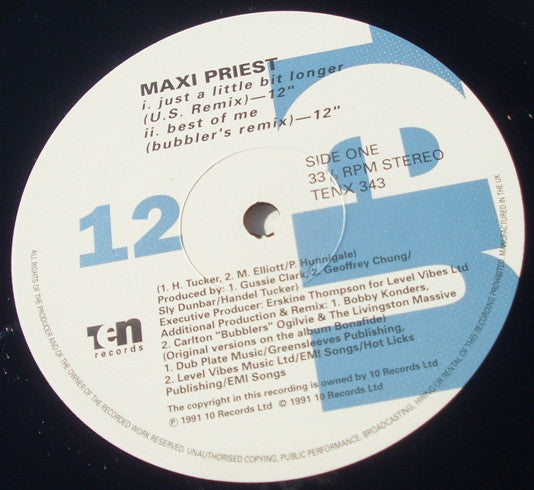 Maxi Priest : The Maxi Priest E.P. (12", EP)