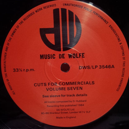 Unit 2 (4) : Cuts For Commercials: Volume Seven (LP, Lib)