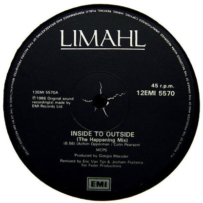 Limahl : Inside To Outside (The Happening Mix) (12", Maxi)