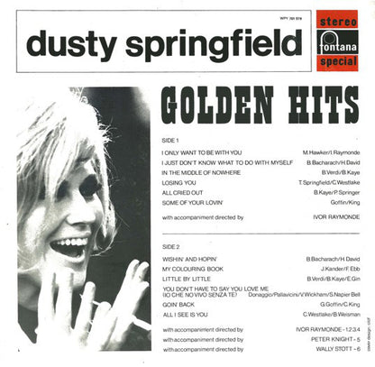 Dusty Springfield : Golden Hits (LP, Comp, RE, Bla)