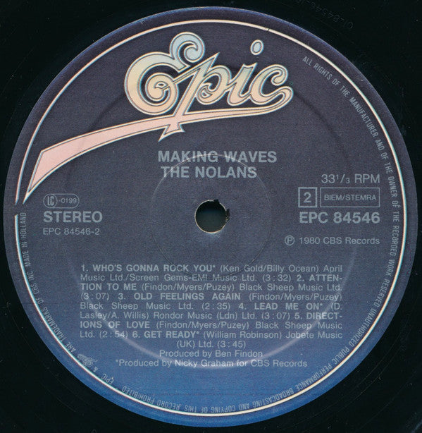 The Nolans : Making Waves (LP, Album)