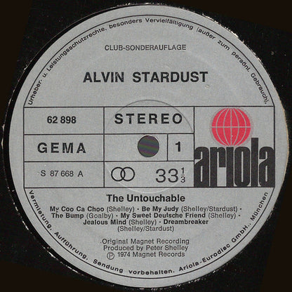 Alvin Stardust : The Untouchable (LP, Album, Club, RE, S/Edition)