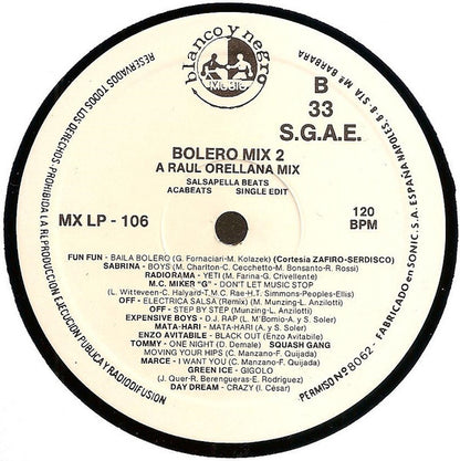 Various : Bolero Mix 2 (LP, P/Mixed)