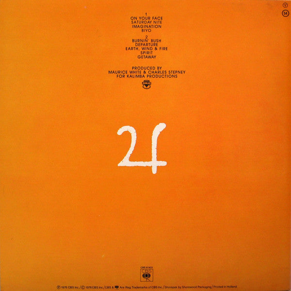 Earth, Wind & Fire : Spirit (LP, Album, 54 )