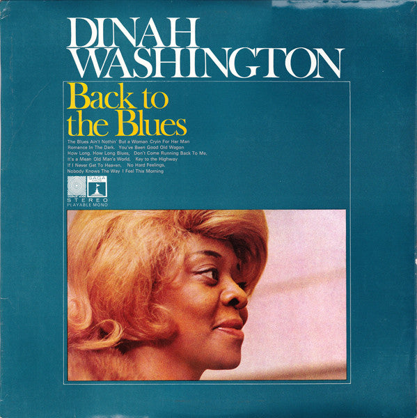 Dinah Washington : Back To The Blues (LP)