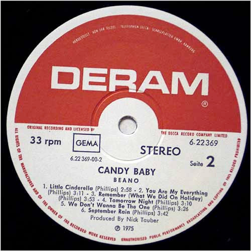 Beano : Candy Baby (LP)