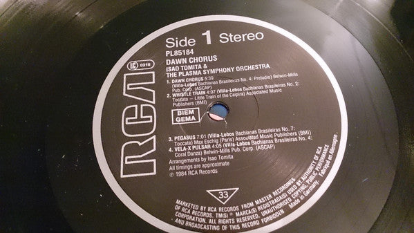 Tomita : Dawn Chorus (LP, Album)