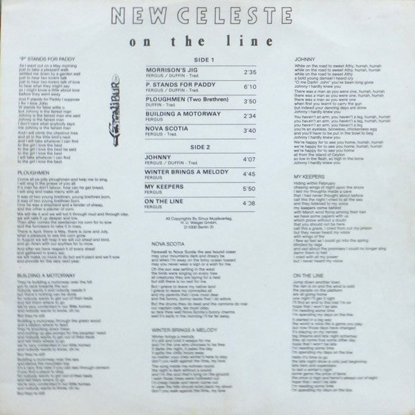 New Celeste : On The Line (LP, Album)