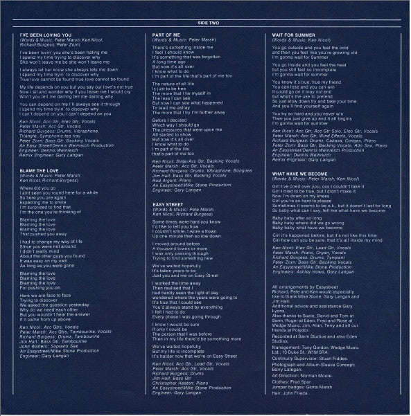 Easy Street (2) : Easy Street (LP, Album)