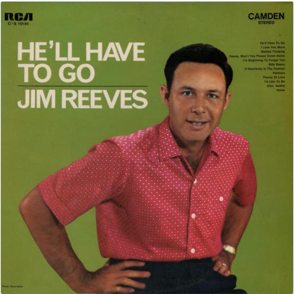 Jim Reeves : He'll Have To Go (LP, Album, ele)