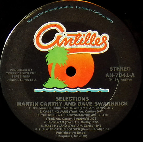 Martin Carthy And Dave Swarbrick : Selections (LP, Comp)