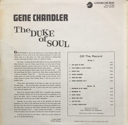 Gene Chandler : The Duke Of Soul (LP, Comp)