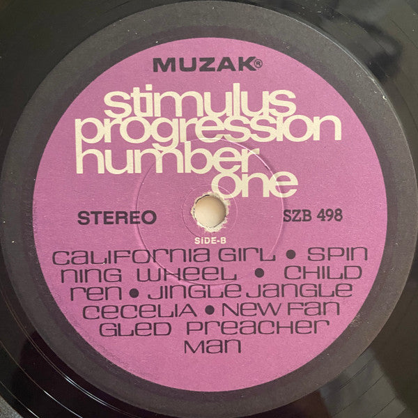 Unknown Artist : Stimulus Progression Number One (LP, Album, Promo)