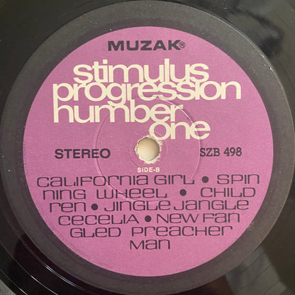 Unknown Artist : Stimulus Progression Number One (LP, Album, Promo)