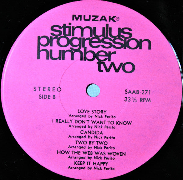 Unknown Artist : Stimulus Progression Number Two (LP, Album, Promo)